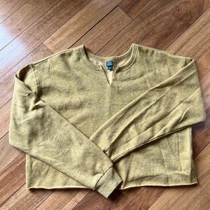 cropped yellow wild fable crew